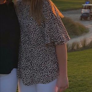 H&M Leopard Print Blouse!!